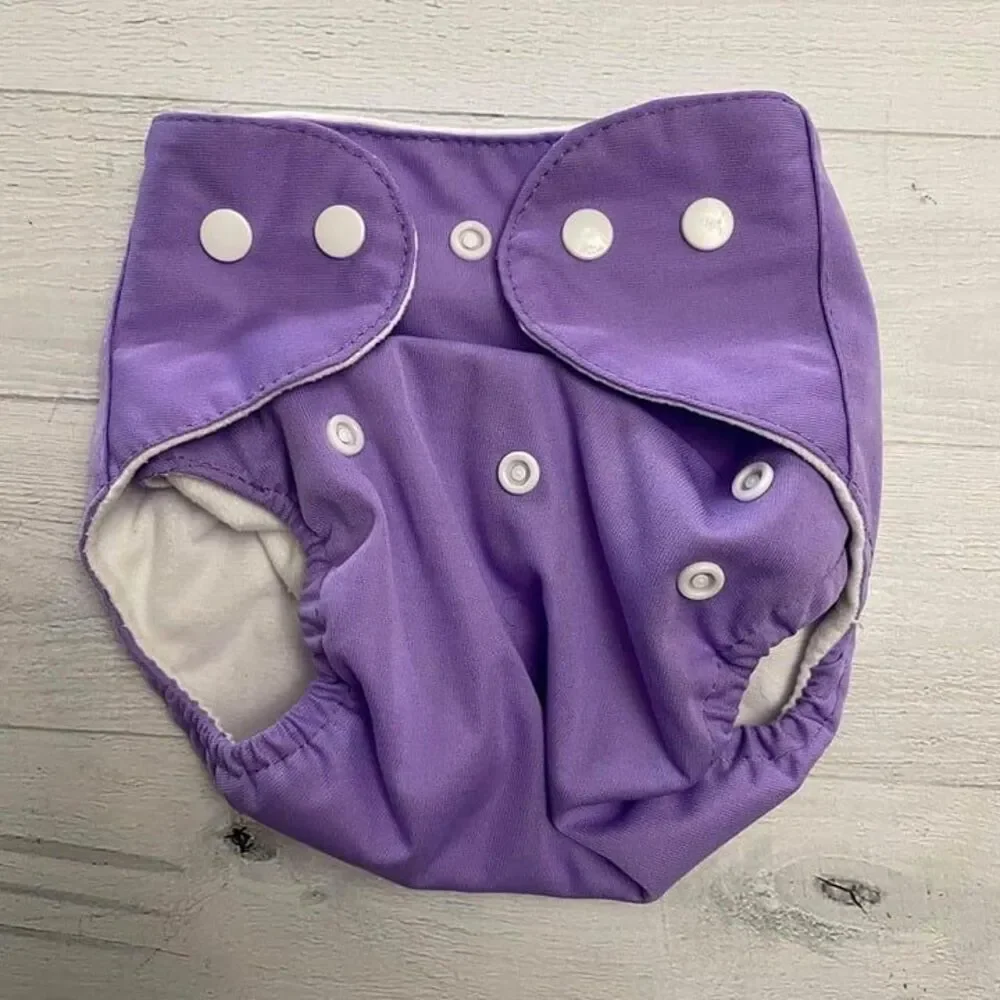 purple cloth‎ diaper cover